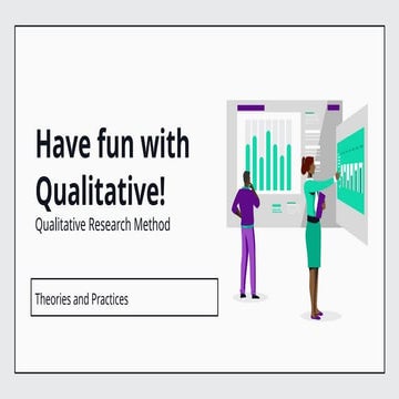 QUALITATIVE RESEARCH METHODS FOR NEWBIES | PPTX