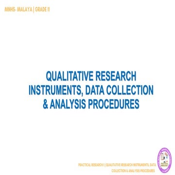 Research instrument | PPTX