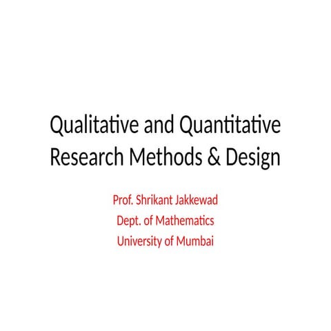 Qualitative Research Design by J.A. Maxwell | PDF