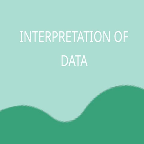 DATA INTERPRETATION - Qualitative and Quantitative