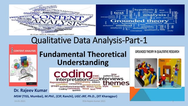 Qualitative data analysis part 1-theoretical understanding
