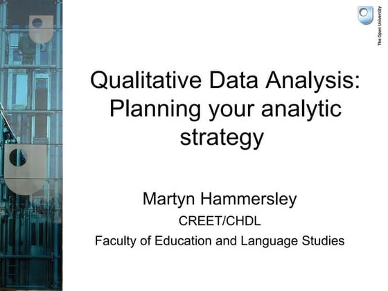 Qualitative Data Analysis | PPT