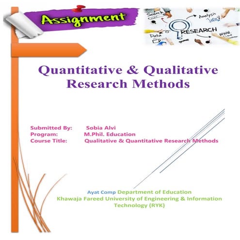 Quantitative And Qualitative Examples