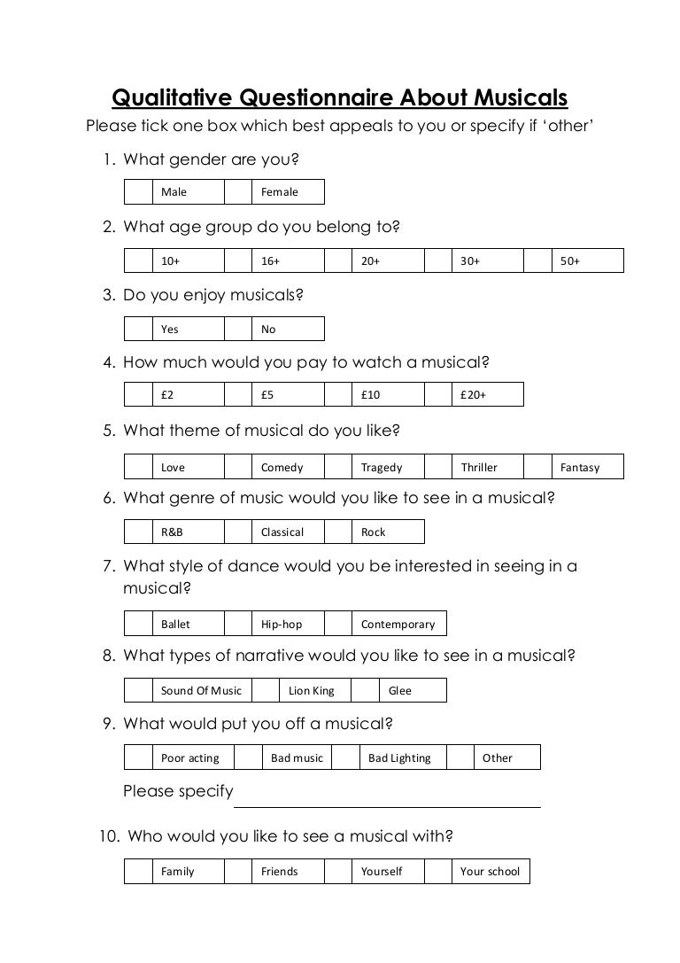 qualitative research questionnaire template