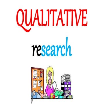 Qualitative research