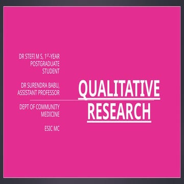 a short review of Qualitative research in medical field