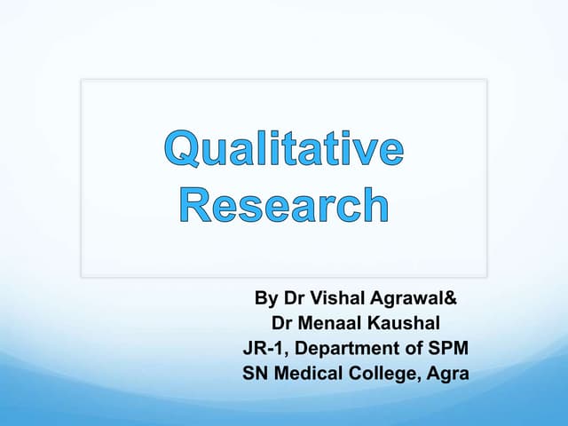 Qualitative research  second copy corrected