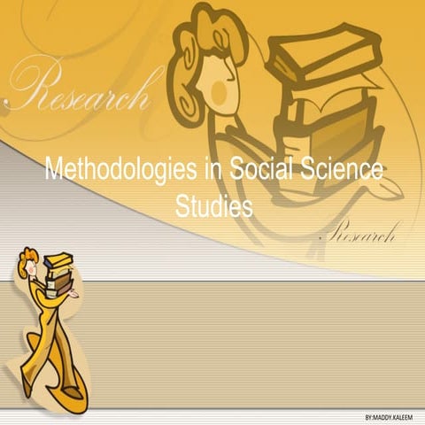Qualitative research methodology 1