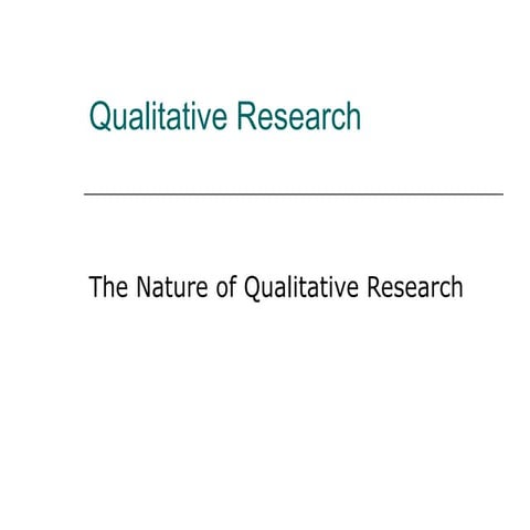 Qualitative research overview   edu 695 - young
