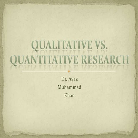 Qualitative vs