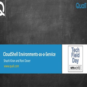 TechField Day presentation