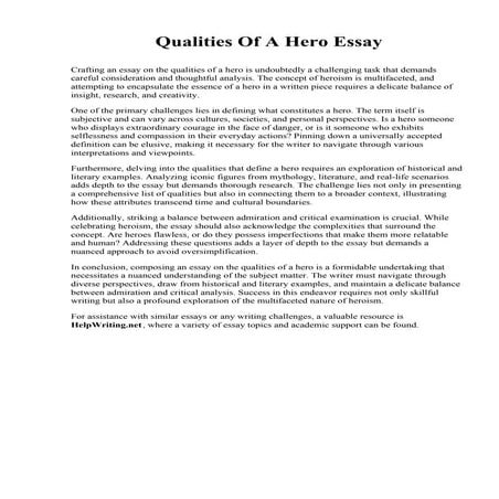 Qualities Of A Hero Essay.pdf