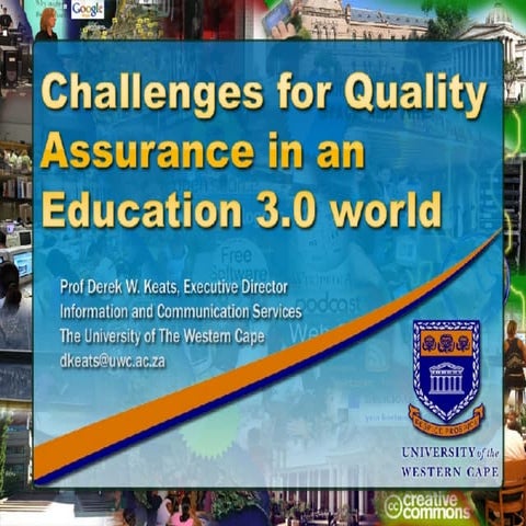 Quality Assurance in an Education 3.0 world