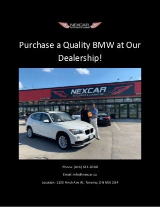 Visit Our BMW Car Dealership!