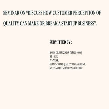 Why Quality is so Important ?? | PPTX
