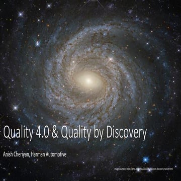 Quality 4.0 and quality by discovery