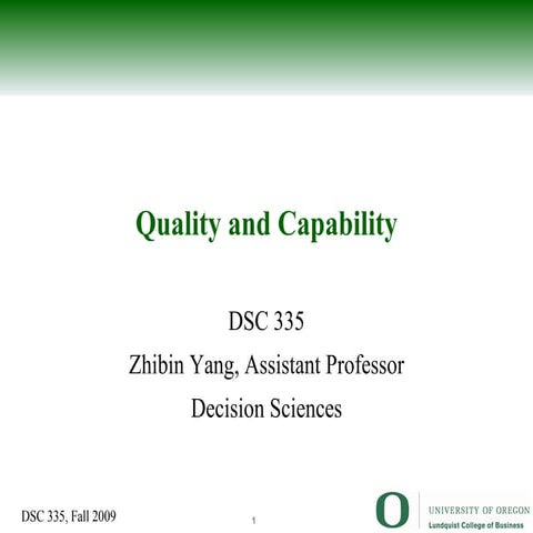 Quality andc apability hand out 091123200010 Phpapp01