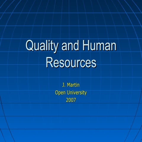 Quality and human_resources