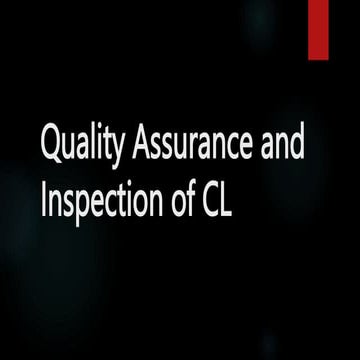 Quality Assurance and Inspection OF CL.pptx