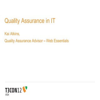 Quality assurance