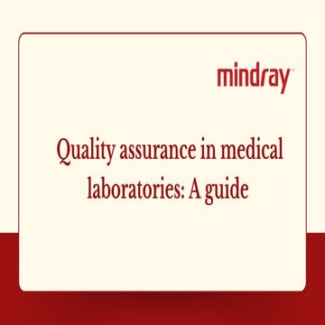 Quality Assurance in a medical laboratory | PPTX