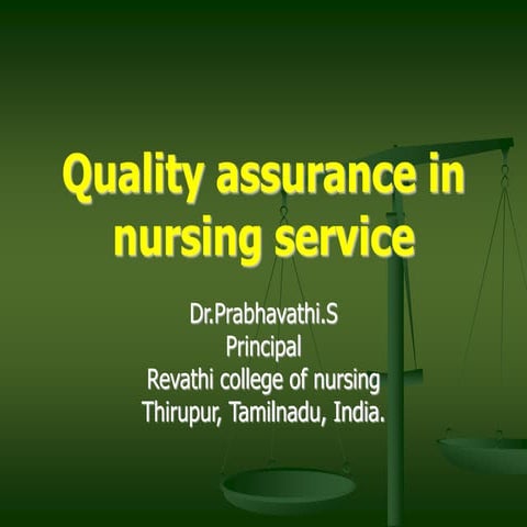 QUALITY ASSURANCE IN NURSING.ppt