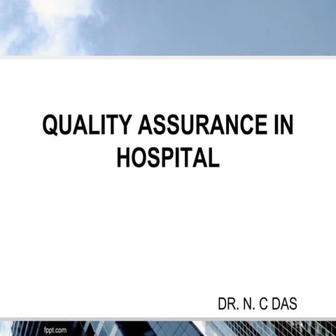 Quality Assurance in Hospitals