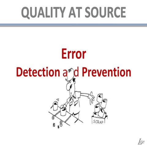 Quality at Source: Poka Yoke