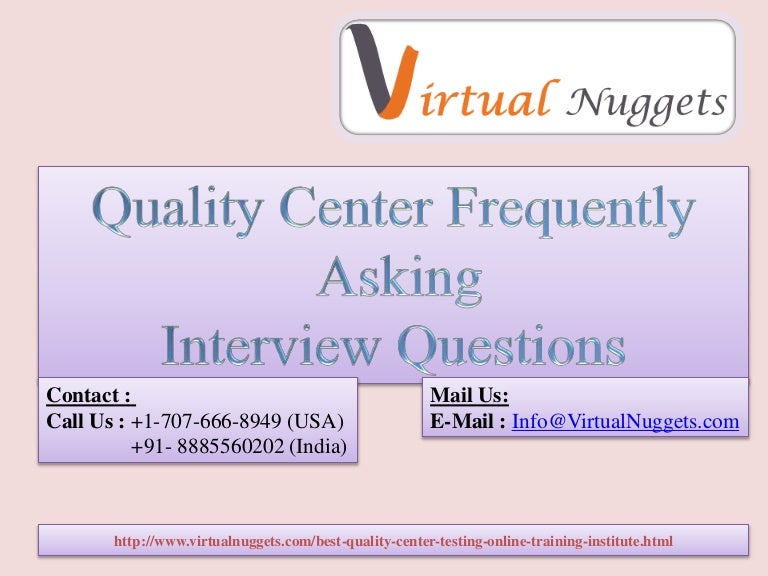 Quality Control interview questions and answers