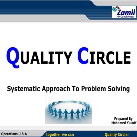 Quality circle presentation by yusuff