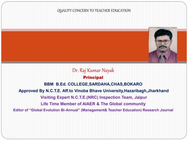 QUALITY_CONCERN_TO_TEACHER_EDUCATION.ppt