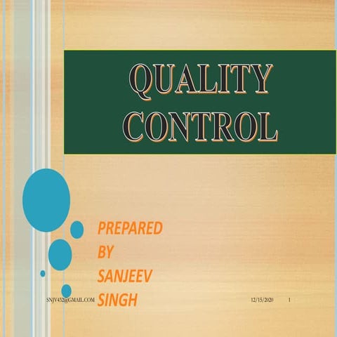 Quality control IN CONSTRUCTION