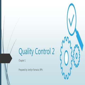 Quality control and inspection | PPTX