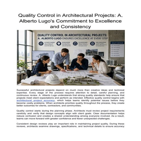 Quality Control in Architectural Projects: Ensuring Excellence and ...