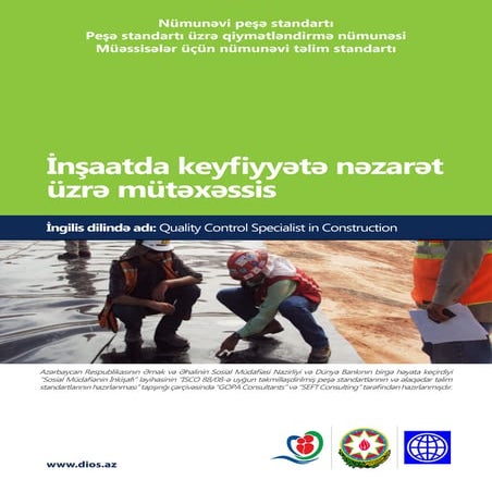 İnşaatda keyfiyyətə nəzarət üzrə mütəxəssis