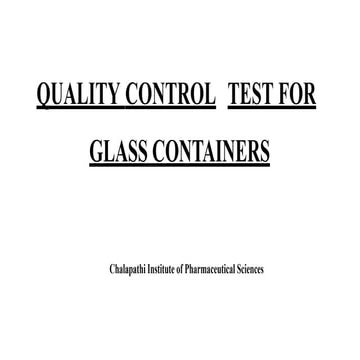 Quality control test for glass containers.pptx