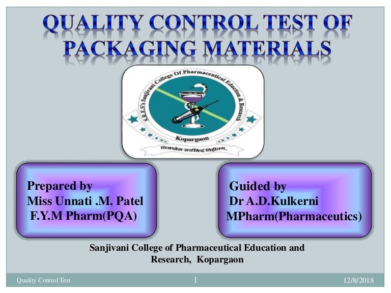 Quality control test for packaging material ,qc test for glass,metal,…