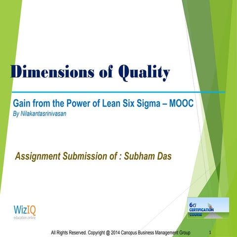 Quality dimension assignment1 subham
