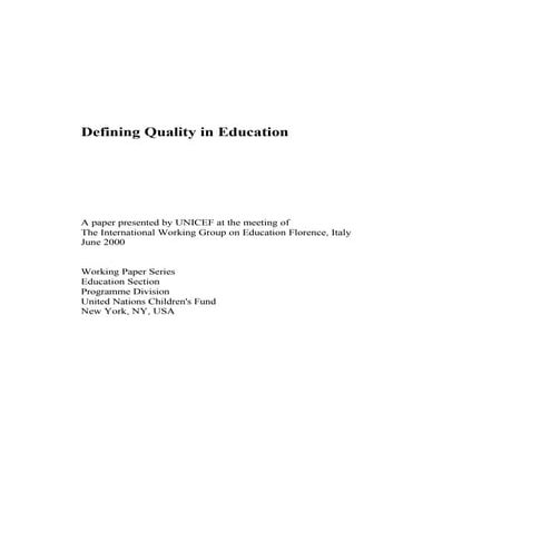 Quality of education: Overview | PPTX