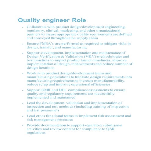 Quality Engineering material