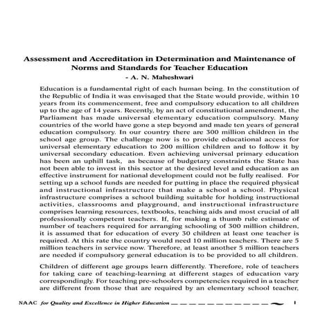 Quality enhancement in teacher education | PDF
