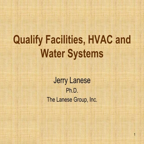 Quality Facilities HVAC and Water Systems