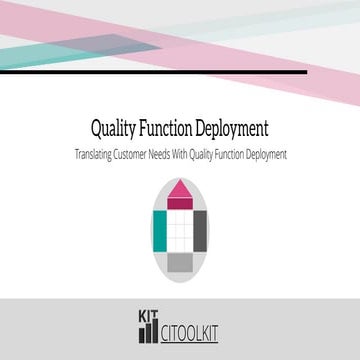 Quality Function Deployment | PDF