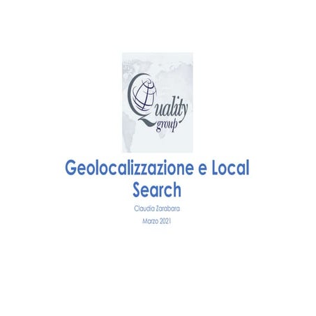 Local Search e Local Seo