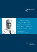 Quality Growth - Insights & Perspectives from the WEF, Dalian 2011