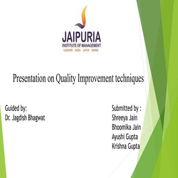 Quality Improvement Techniques