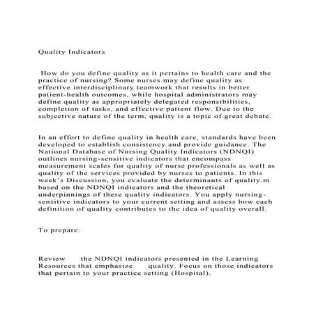 HOW DO YOU DEFINE QUALITY visual data 2