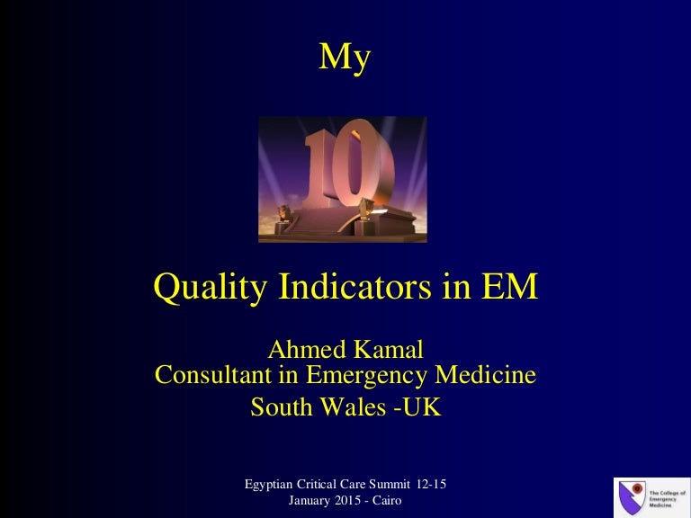 Quality Indicators in Emergency Medicine