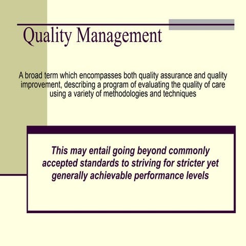 Quality Management for Diagnostic Imaging