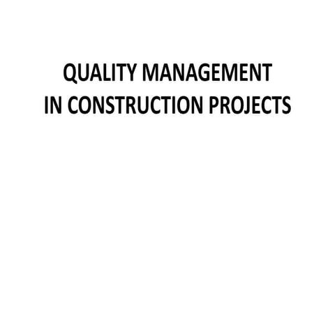 Quality management